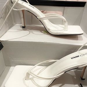 Fashion nova tie up heels size 8.5 never worn